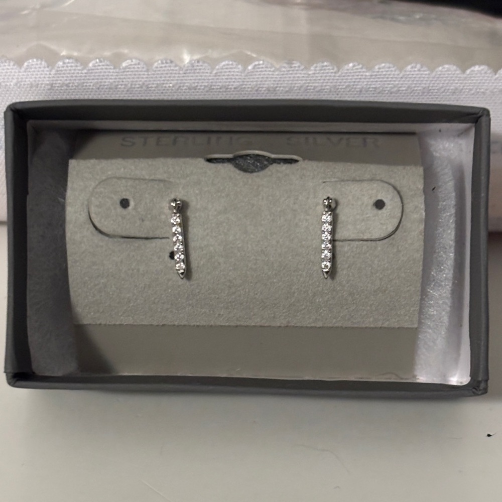 Small Sterling Silver Earrings - image 1